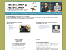 Tablet Screenshot of mendelsohnlawoffice.com